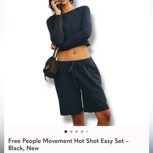 Free People Navy Lounge Set